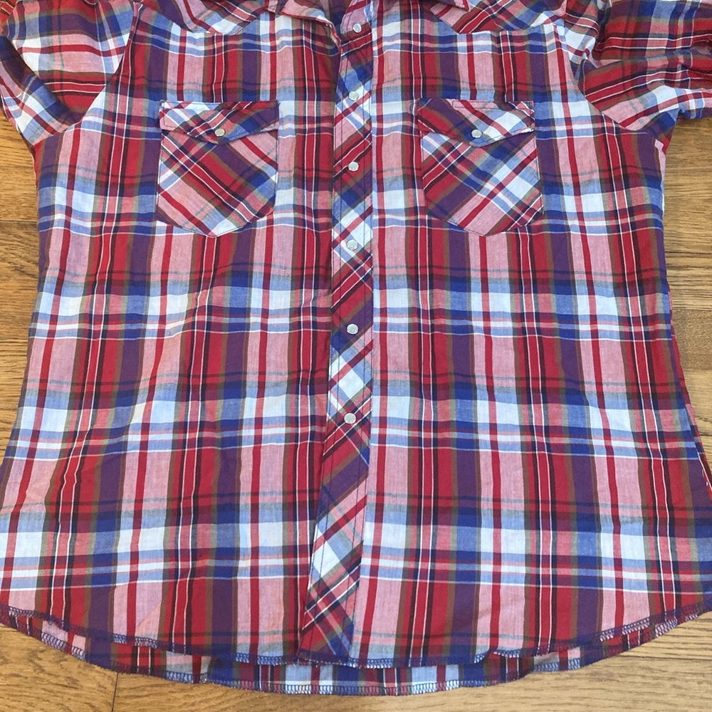 Vintage Short Sleeve Wrangler Pearl Snap - Picture 14 of 16